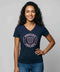 Basic T- Shirt II blue nights Logo Print rosa