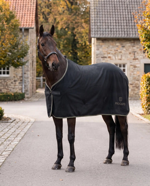 Fleecedecke Hot stuff schwarz-Laurel Oak