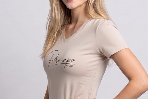 Basic T- Shirt III pelican mit Schriftzug