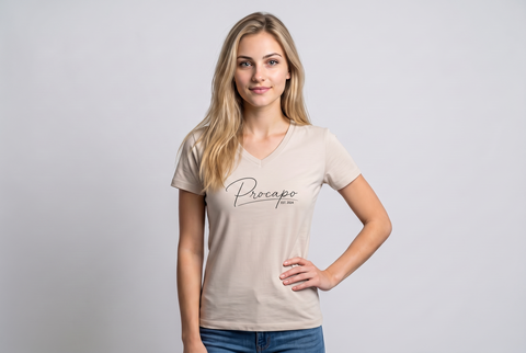Basic T- Shirt III pelican mit Schriftzug