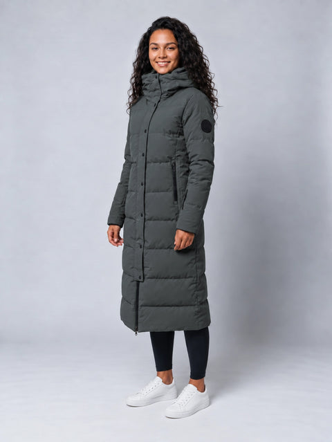 Damen Mantel Davos dark shadow