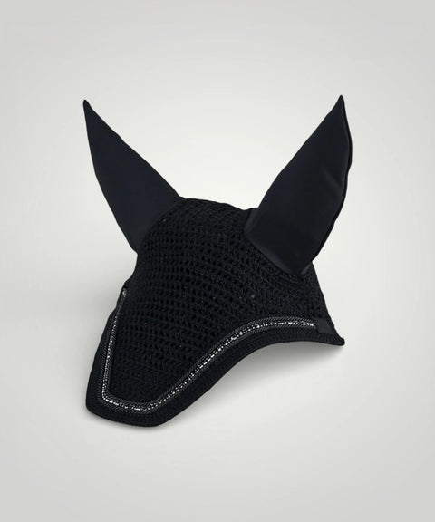 Fliegenhaube Crystal schwarz