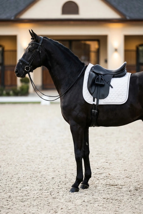 Dressurschabracke Crystal weiß