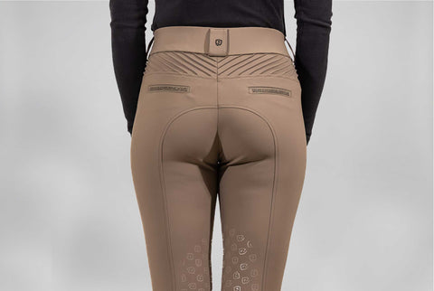 Reithose Acentola Knee Grip taupe