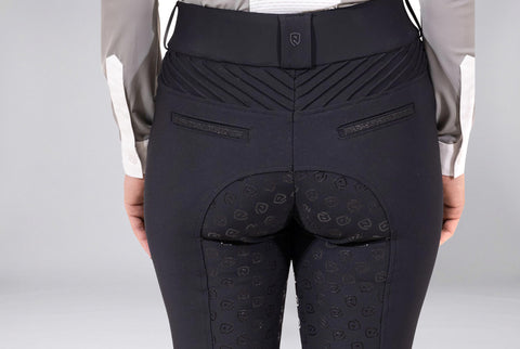 Reithose Acentola Full Grip schwarz