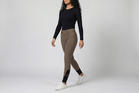 Reithose Acentola Full Grip taupe