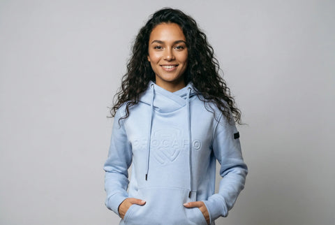 Hoodie Ari powder blue