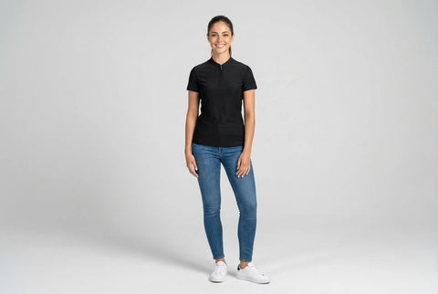 Poloshirt Argenta schwarz