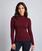 Rollkragen Fleece Cannes oxblood red