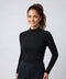 Rollkragen Fleece Cannes schwarz