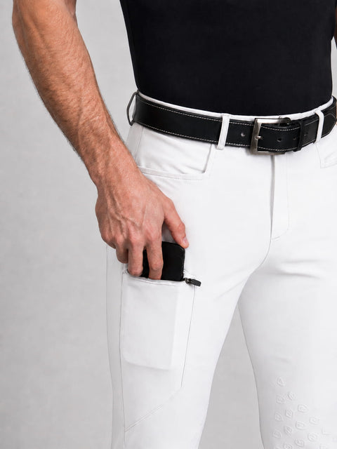 Reithose Luca Full Grip weiß