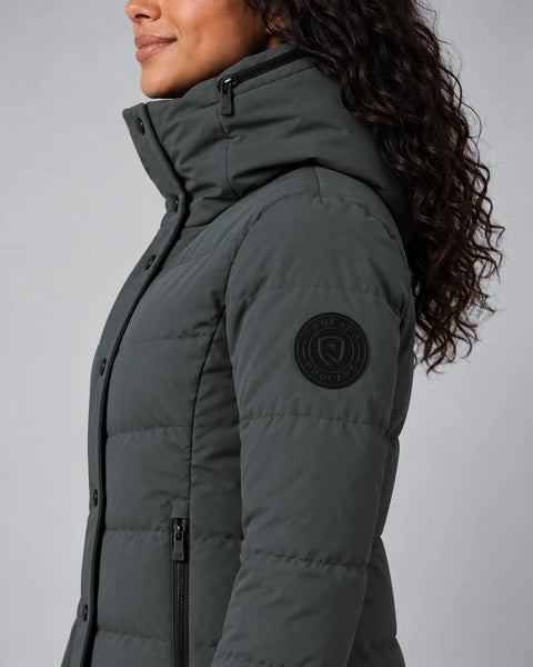 Damen Mantel Davos dark shadow