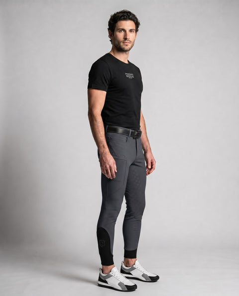 Reithose Luca Full Grip anthrazit