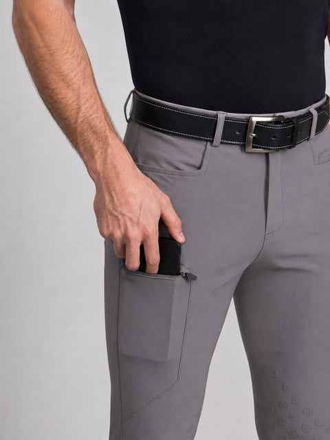 Reithose Luca Knie Grip volanic glass