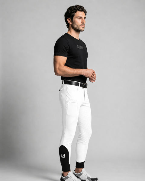 Reithose Luca Full Grip weiß