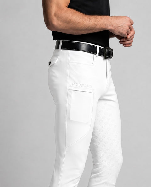 Reithose Luca Full Grip weiß
