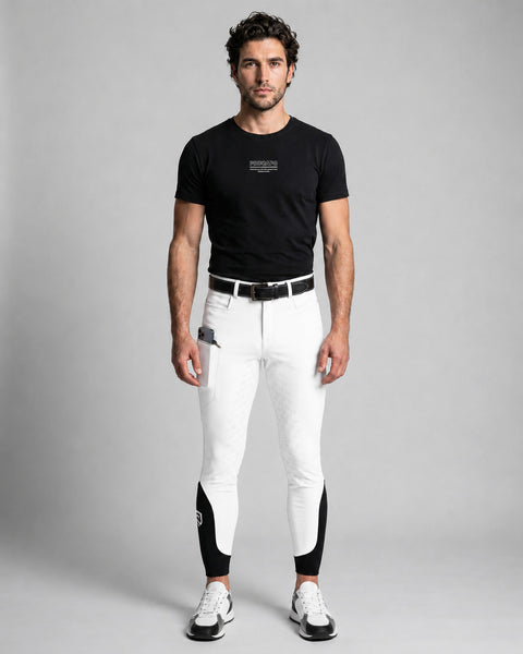 Reithose Luca Full Grip weiß