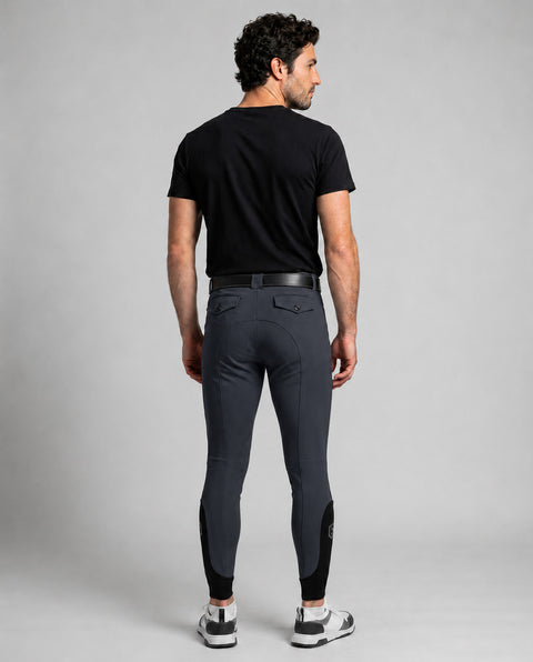 Reithose Luca Knie Grip anthrazit