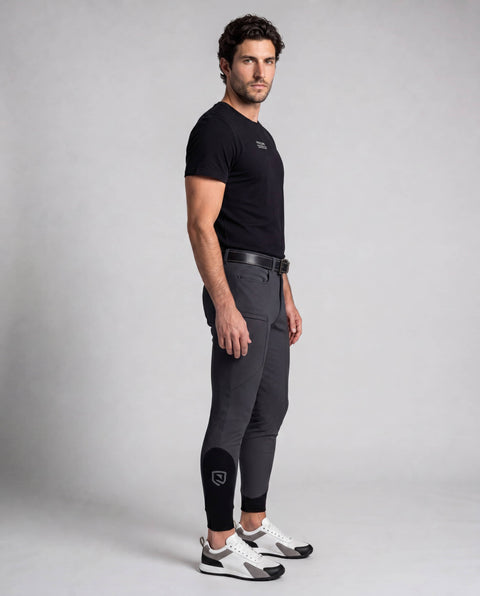 Reithose Luca Knie Grip anthrazit