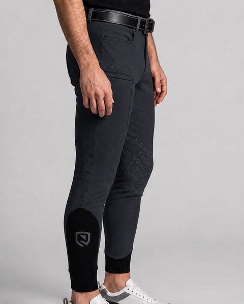 Reithose Luca Knie Grip anthrazit