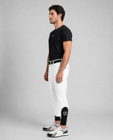 Reithose Luca Knie Grip weiß
