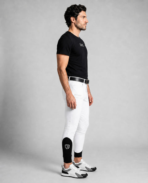 Reithose Luca Knie Grip weiß