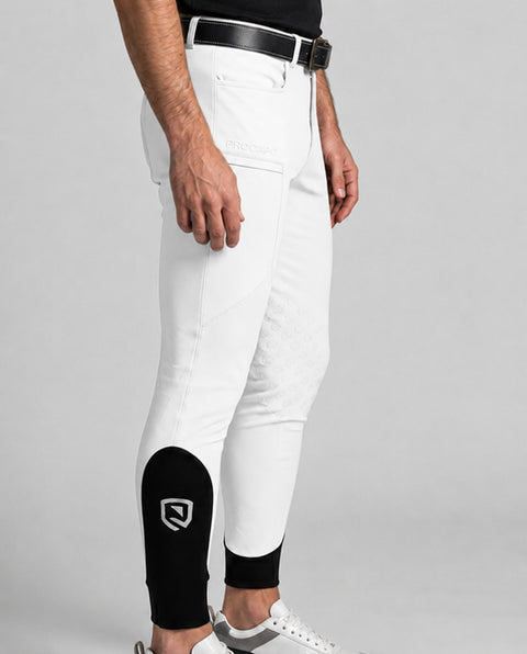Reithose Luca Knie Grip weiß