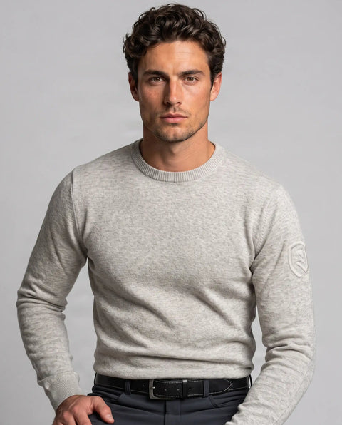 Strick Pullover Essential light heather grey