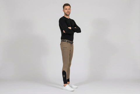Reithose Acento Knee Grip taupe