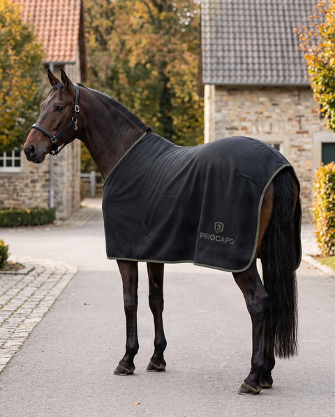 Fleecedecke Hot stuff schwarz-Laurel Oak