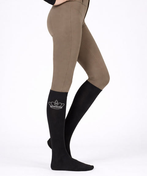 Kniestrümpfe Function Deluxe Krone schwarz