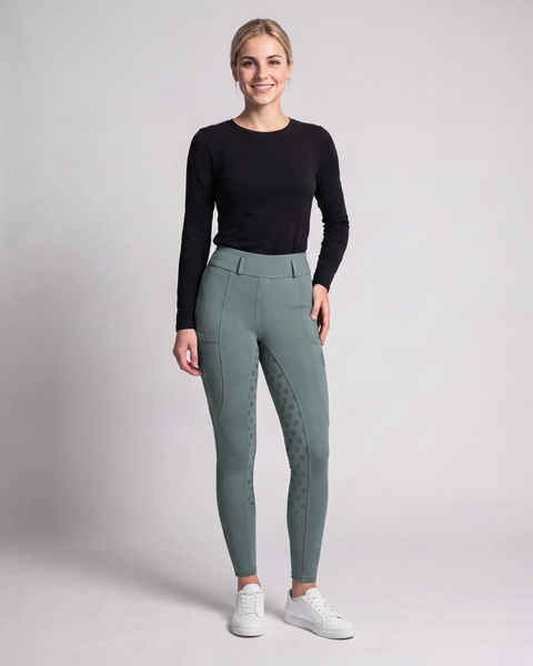 Reitleggins Lucia Full Grip forest night