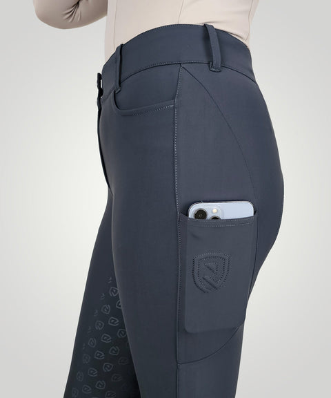 Reithose Luca Full Grip anthrazit