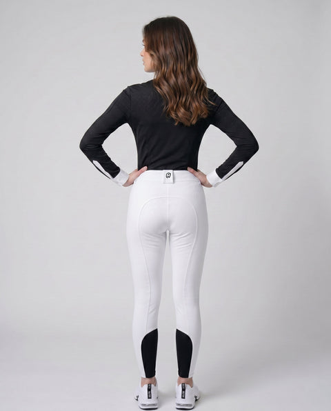 Reithose Luca Knie Grip weiß