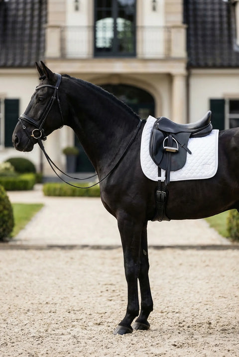 Dressurschabracke Luxury weiß