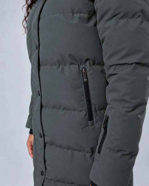 Damen Mantel Davos dark shadow