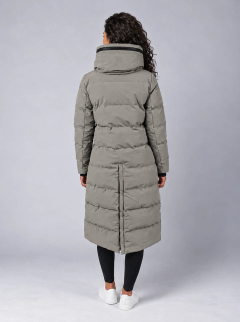Damen Mantel Davos silver sage