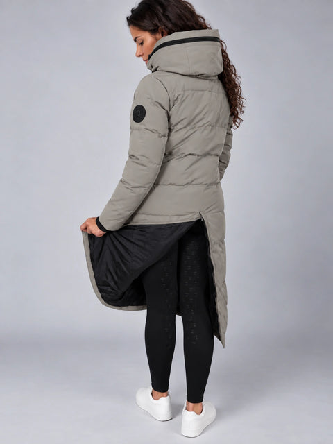 Damen Mantel Davos silver sage