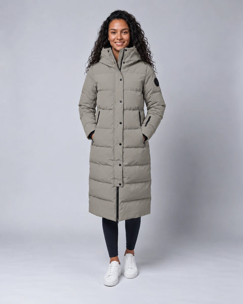 Damen Mantel Davos silver sage