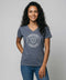 Basic T- Shirt II faded denim Logo Print weiß