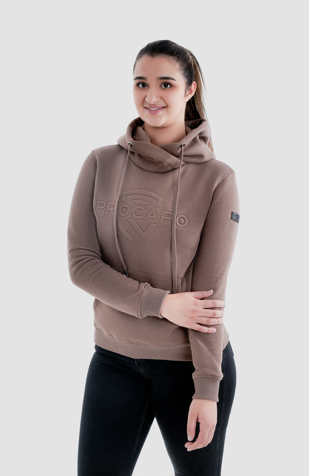 Damen Hoodie Ari deep taupe